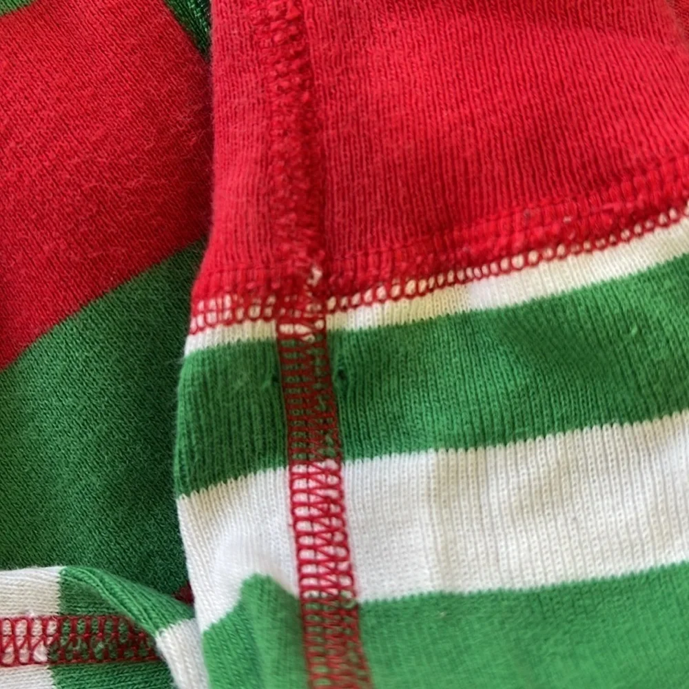 Hanna andersson holiday stripe one piece pajama